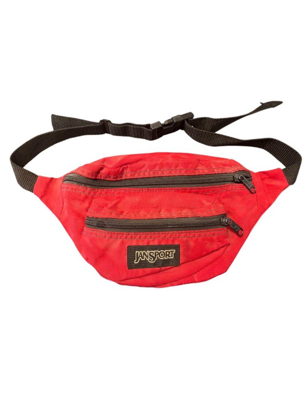 Jansport Red Vintage Fanny Pack Hiking Concert Festival